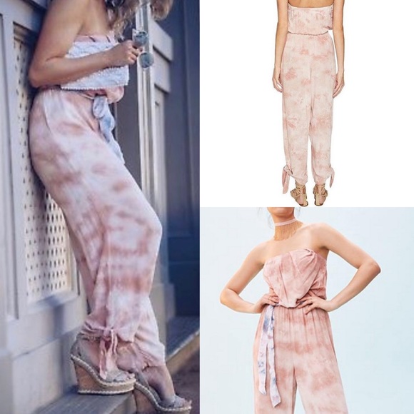 free people tie dye jumpsuit